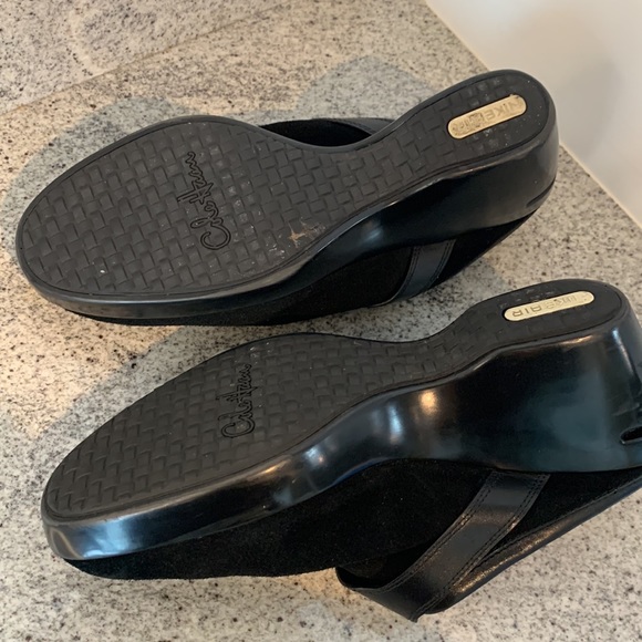 Cole Haan Mules, Black Suede, Size 11 - Picture 5 of 11